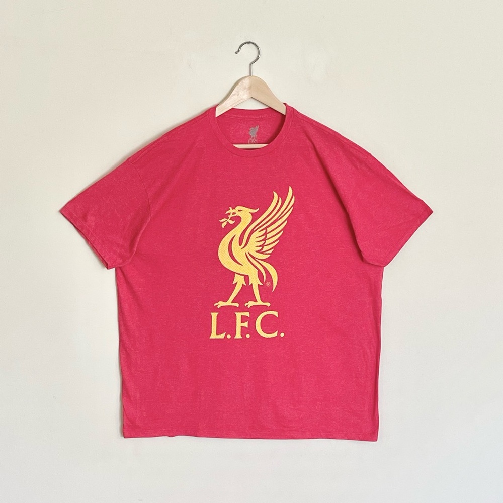 LFC Liverpool FC Football Club Soccer Team Graphic Red T Shirt Adult size 2XL